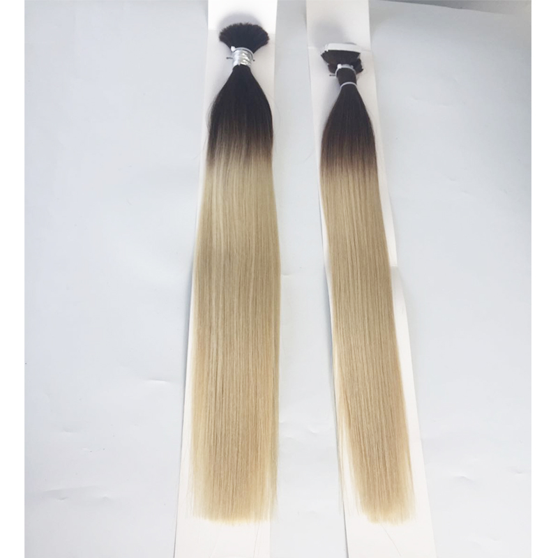 Hair bulk full cuticle human hair extensions factory price  YL327